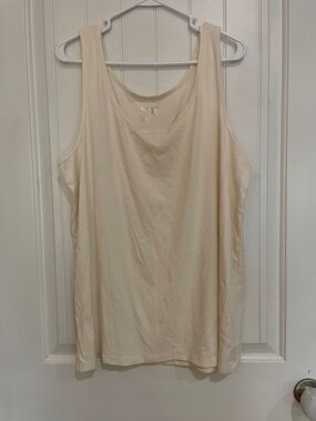 Terra & Sky cream tank top size 2X EUC